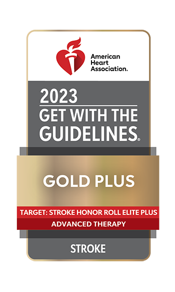 2023 Get with the Guidelines Stroke Gold Plus Target: Stroke Honor Roll Elite Plus - Advanced Therapy