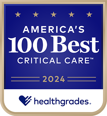 2024 Healthgrades America’s 100 Best Critical Care 