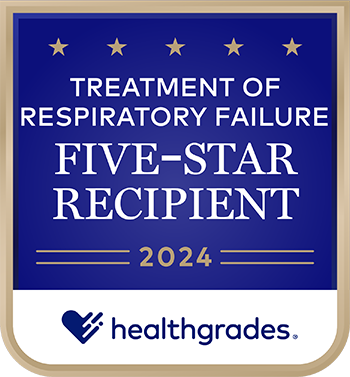2024 Healthgrades Treatment of Respiratory Failure 5-Star Recipient